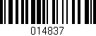 Código de barras (EAN, GTIN, SKU, ISBN): '014837'