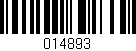 Código de barras (EAN, GTIN, SKU, ISBN): '014893'