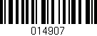 Código de barras (EAN, GTIN, SKU, ISBN): '014907'