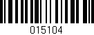Código de barras (EAN, GTIN, SKU, ISBN): '015104'