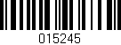 Código de barras (EAN, GTIN, SKU, ISBN): '015245'