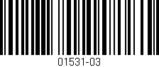 Código de barras (EAN, GTIN, SKU, ISBN): '01531-03'