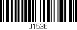 Código de barras (EAN, GTIN, SKU, ISBN): '01536'