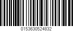 Código de barras (EAN, GTIN, SKU, ISBN): '0153630524832'