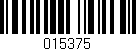 Código de barras (EAN, GTIN, SKU, ISBN): '015375'