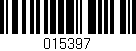 Código de barras (EAN, GTIN, SKU, ISBN): '015397'