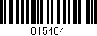 Código de barras (EAN, GTIN, SKU, ISBN): '015404'
