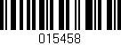 Código de barras (EAN, GTIN, SKU, ISBN): '015458'