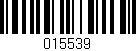 Código de barras (EAN, GTIN, SKU, ISBN): '015539'