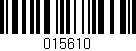 Código de barras (EAN, GTIN, SKU, ISBN): '015610'