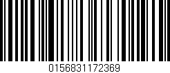 Código de barras (EAN, GTIN, SKU, ISBN): '0156831172369'