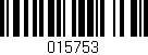 Código de barras (EAN, GTIN, SKU, ISBN): '015753'