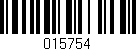 Código de barras (EAN, GTIN, SKU, ISBN): '015754'