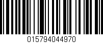Código de barras (EAN, GTIN, SKU, ISBN): '015794044970'