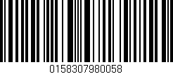 Código de barras (EAN, GTIN, SKU, ISBN): '0158307980058'