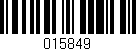 Código de barras (EAN, GTIN, SKU, ISBN): '015849'
