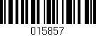 Código de barras (EAN, GTIN, SKU, ISBN): '015857'