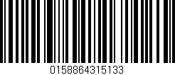 Código de barras (EAN, GTIN, SKU, ISBN): '0158864315133'