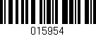 Código de barras (EAN, GTIN, SKU, ISBN): '015954'