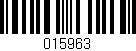 Código de barras (EAN, GTIN, SKU, ISBN): '015963'