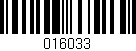 Código de barras (EAN, GTIN, SKU, ISBN): '016033'