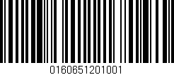 Código de barras (EAN, GTIN, SKU, ISBN): '0160651201001'