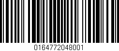 Código de barras (EAN, GTIN, SKU, ISBN): '0164772048001'