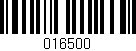 Código de barras (EAN, GTIN, SKU, ISBN): '016500'