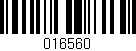 Código de barras (EAN, GTIN, SKU, ISBN): '016560'