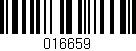 Código de barras (EAN, GTIN, SKU, ISBN): '016659'