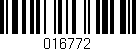 Código de barras (EAN, GTIN, SKU, ISBN): '016772'