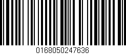Código de barras (EAN, GTIN, SKU, ISBN): '0168050247636'