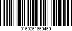 Código de barras (EAN, GTIN, SKU, ISBN): '0168261660460'