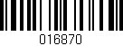 Código de barras (EAN, GTIN, SKU, ISBN): '016870'
