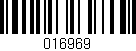 Código de barras (EAN, GTIN, SKU, ISBN): '016969'