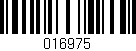 Código de barras (EAN, GTIN, SKU, ISBN): '016975'