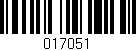 Código de barras (EAN, GTIN, SKU, ISBN): '017051'