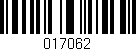 Código de barras (EAN, GTIN, SKU, ISBN): '017062'