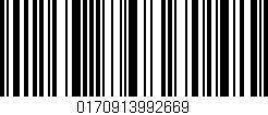 Código de barras (EAN, GTIN, SKU, ISBN): '0170913992669'