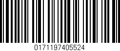 Código de barras (EAN, GTIN, SKU, ISBN): '0171197405524'