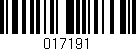 Código de barras (EAN, GTIN, SKU, ISBN): '017191'