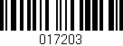 Código de barras (EAN, GTIN, SKU, ISBN): '017203'