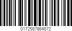 Código de barras (EAN, GTIN, SKU, ISBN): '0172587984872'