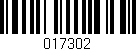 Código de barras (EAN, GTIN, SKU, ISBN): '017302'