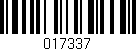 Código de barras (EAN, GTIN, SKU, ISBN): '017337'