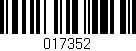 Código de barras (EAN, GTIN, SKU, ISBN): '017352'