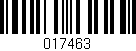 Código de barras (EAN, GTIN, SKU, ISBN): '017463'