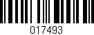 Código de barras (EAN, GTIN, SKU, ISBN): '017493'