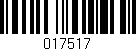 Código de barras (EAN, GTIN, SKU, ISBN): '017517'