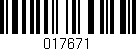 Código de barras (EAN, GTIN, SKU, ISBN): '017671'